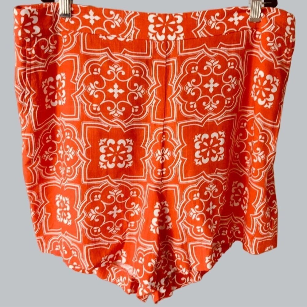 Ann Taylor Orange Patterned Women Shorts